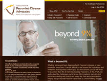 Tablet Screenshot of peyroniesassociation.org